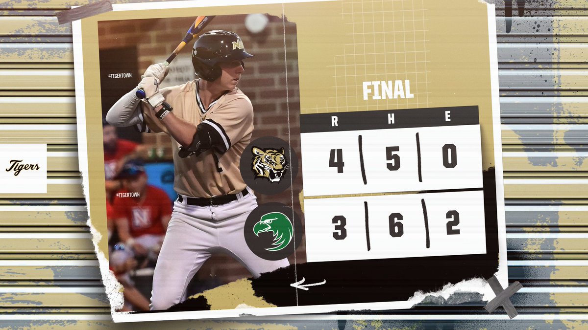 NEMCCTigers's tweet image. BSB | TIGERS WIN!!!
Northeast holds on for a 4-3 win to close out regular season action led by elite pitching from Otto Hyche who struck out seven batters in the win!

⚾️ Northeast: 4 | Meridian: 3
📈 bit.ly/NEBB26G53Stats
🐯 #TigerTown