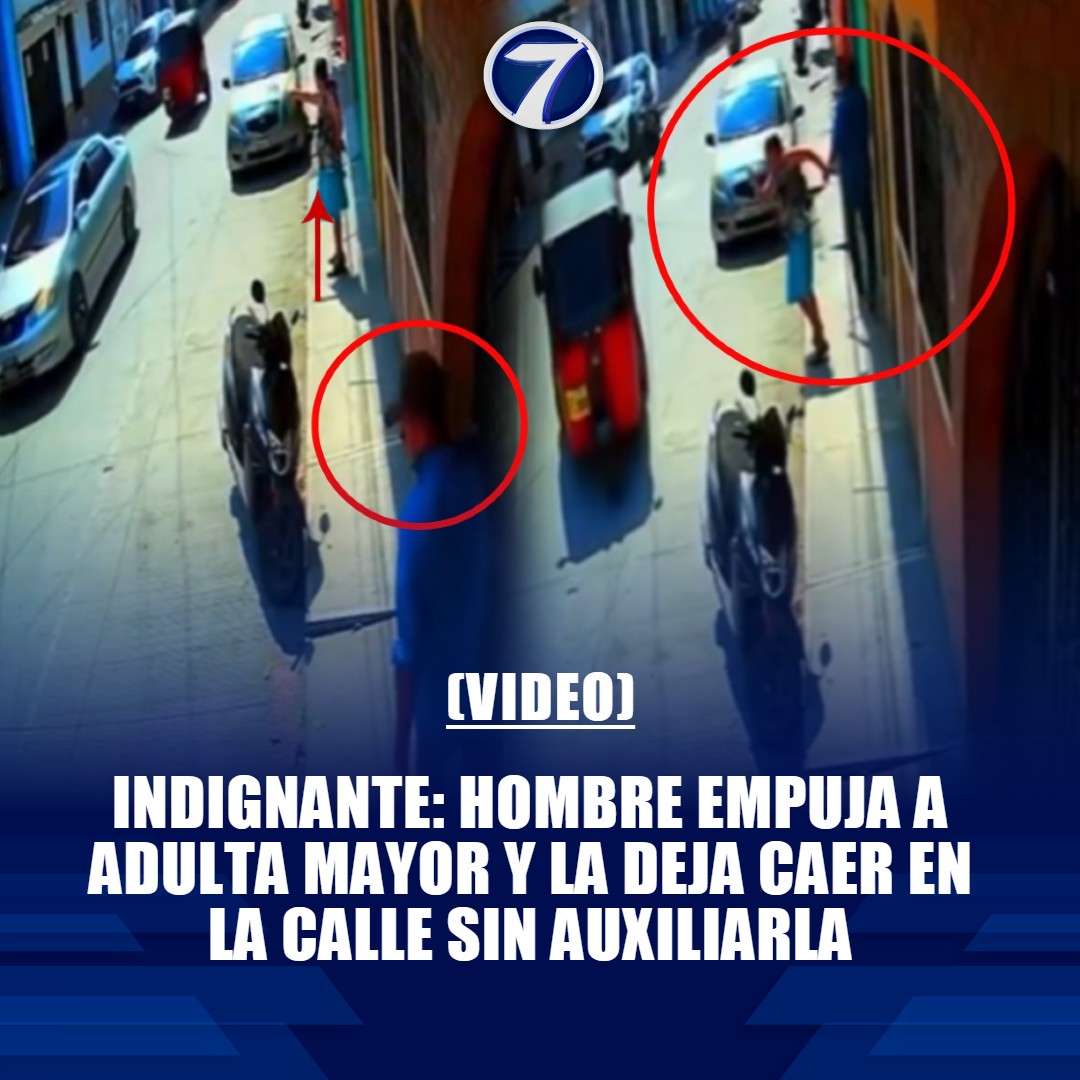 Noti7Guatemala's tweet image. ▶️ Indignante: hombre empuja a adulta mayor y la deja caer sin auxiliarla en #ElProgreso (#VIDEO) ➡️ bit.ly/4uGtkgX
