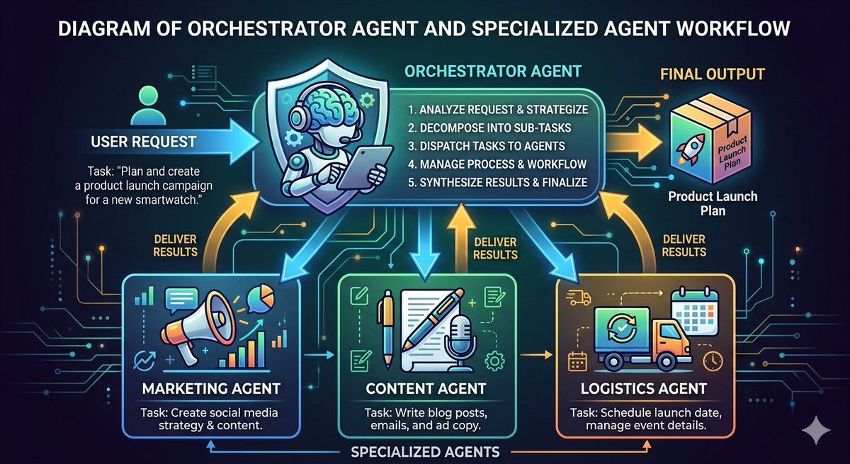 ThomasTrung's tweet photo. Multiple AI Agents - orchestrator agent and specialized agent - incase of OpenClaw

More detail at
https://t.co/GPUHlhAg1d https://t.co/yYS4ulJ9eR