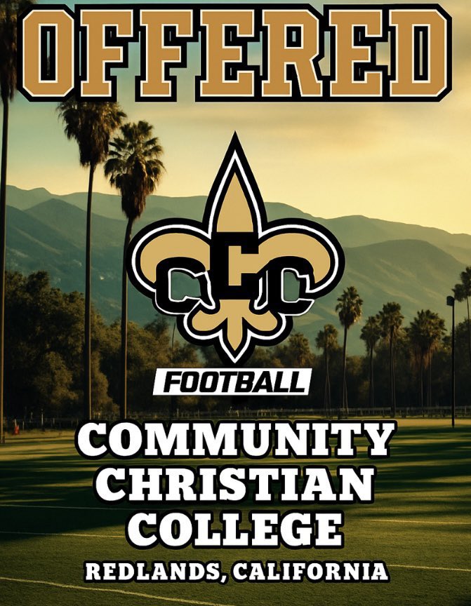After a great conversation and assessment with <a href="/TyMull25/">Tyler Mull</a> I am Blessed to have received my 7th offer from <a href="/saintsfootball_/">Community Christian college</a>!!!

<a href="/PWCsportsVA/">Prince William County Sports</a> <a href="/TopPreps/">Top Preps #1 Scouting and Promotional Services</a> <a href="/theofficialpj11/">Prescott (PJ) Bumbrey II</a> <a href="/URLionsFB/">A New Era</a> <a href="/One11Recruiting/">One11 Recruiting</a> <a href="/Rivals/">Rivals</a>