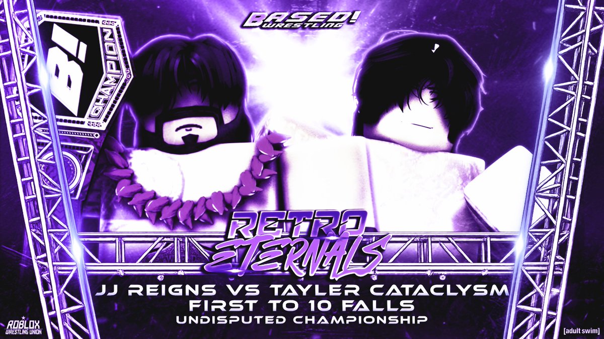 BASEDRBLX's tweet photo. ITS OFFICIAL.. 

JJ REIGNS WILL BE BACK IN ACTION TOMORROW NIGHT.. PUTTING HIS TITLES ON THE LINE AGAINST THE CATALYST... TAYLER CATACLYSM.

WILL HE COME OUT OF MEXICO VICTORIOUS..? Or will JJ Retain his Championships..?

FIND OUT TOMORROW!

#BASEDSEASON26 #RETROETERNALS https://t.co/43mkRbpNsS