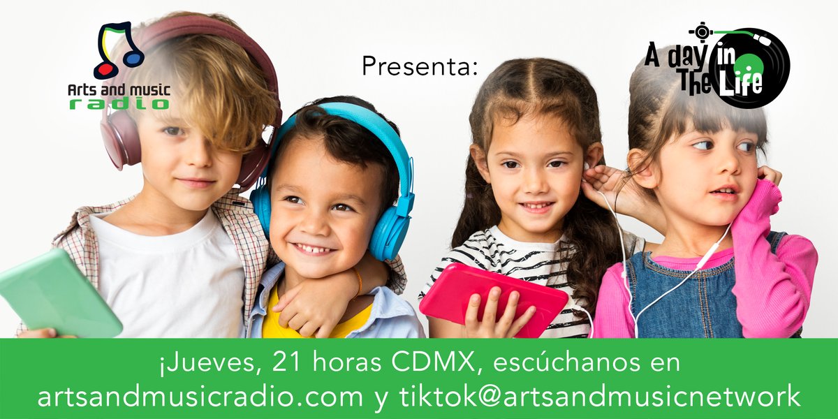 artsandmusicnet's tweet image. Hoy es el Día Del Niño y a las 9PM en A Day In The Life con @surfertheone pondremos canciones que en el título tengan la palabra niño y cosas relacionadas con ello. Nos vemos y escuchamos en tiktok.com/@artsandmusicn… y artsandmusicradio.com
#diadelnino #musica #radio #live