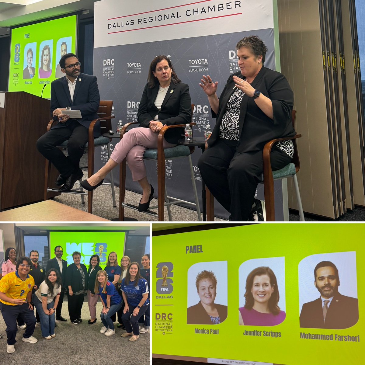 Farshoris's tweet photo. Honored to host Monica Paul (President - @FWC26Dallas FIFA Dallas) and Jennifer Scripps (CEO - Downtown Dallas Inc.) on DFW’s World Cup prep—infra, hospitality, community engagement &amp; sustainability. Excited for Dallas’ global moment. #WeAreDallas #FIFA2026 @visit_dallas @DRC https://t.co/FSr3gEo7Nm