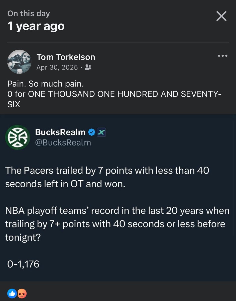Tommy_Torkelson's tweet image. Happy anniversary @BucksRealm
0 FOR ONE THOUSAND ONE HUNDRED AND SEVENTY SIX. 😩
#NBAPlayoffs
#FearTheDeer 
#BucksInSixAlways