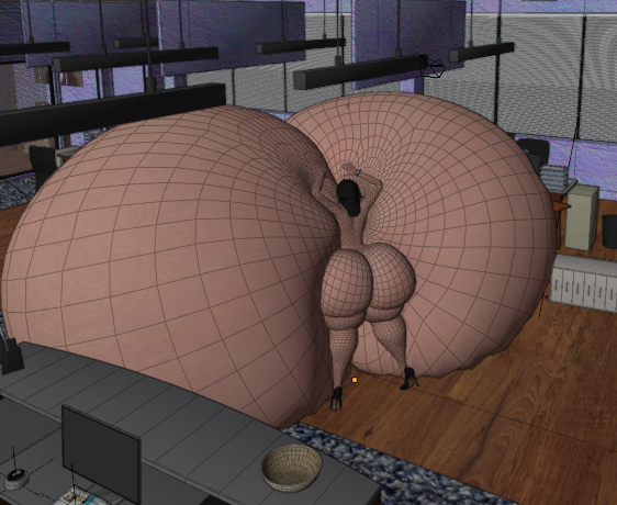 The geometry is getting tricky at this point, but I don't think she's done growing.