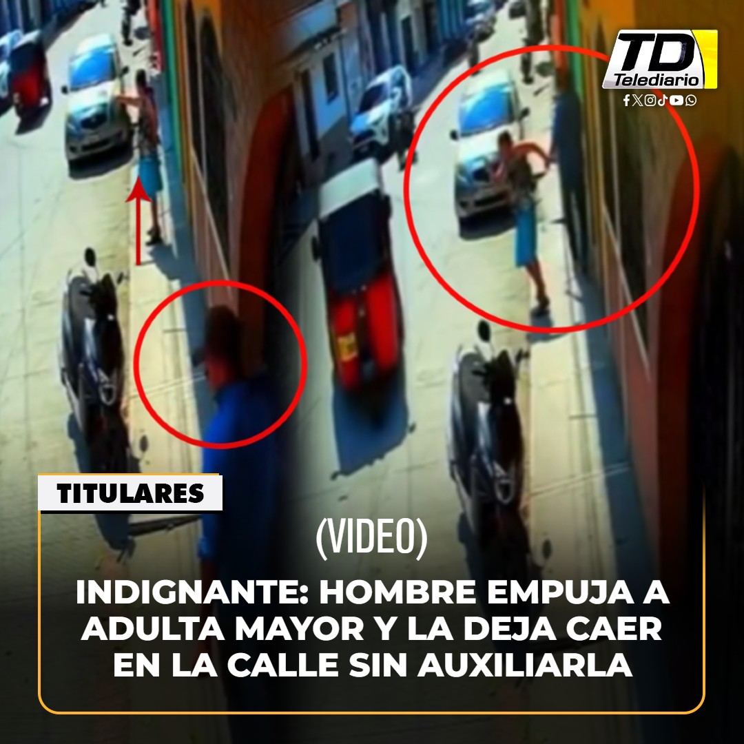 TelediarioGT's tweet image. ▶️ Indignante: hombre empuja a adulta mayor y la deja caer sin auxiliarla en #ElProgreso (#VIDEO) ➡️ bit.ly/4uGtkgX