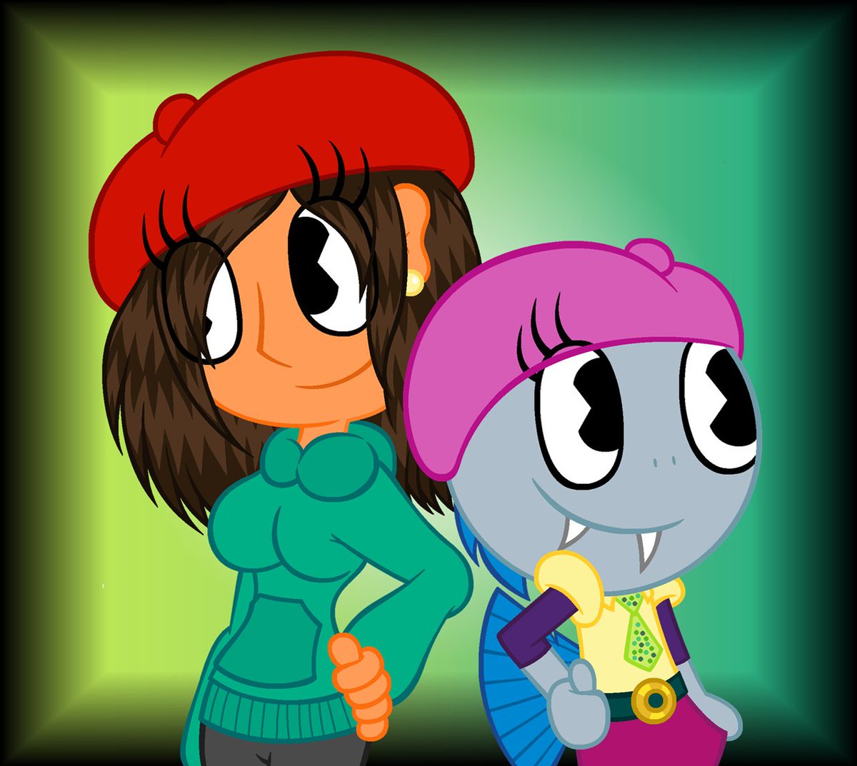 DragonicalLisa's tweet photo. Good Evening to all my Friends and Followers on X, including all the Happy Tree Friends Fans!👋😆

Tonight, I'm bringing you a new picture I decided to make to use as my profile picture on some of my favorite social media accounts during May and part of June. https://t.co/fmv5jHacPU