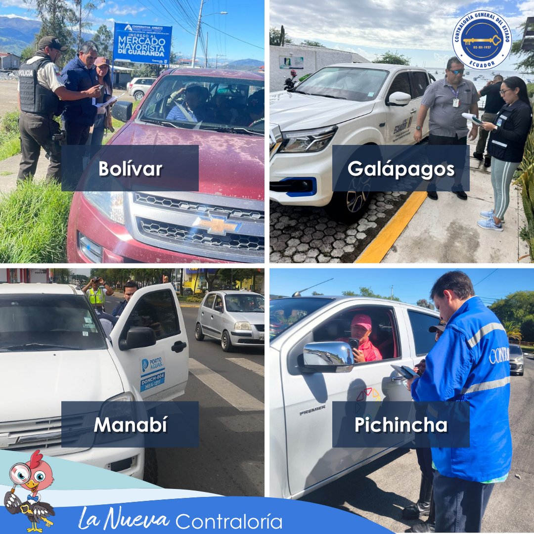 ContraloriaECU's tweet photo. 👮‍♀️ #Operativos | La #CGE realiza controles vehiculares en todo el país durante el feriado del Primero de Mayo.

🟢 Uso adecuado:
Los vehículos del Estado deben utilizarse exclusivamente para funciones institucionales. https://t.co/H2O2yJLg2A
