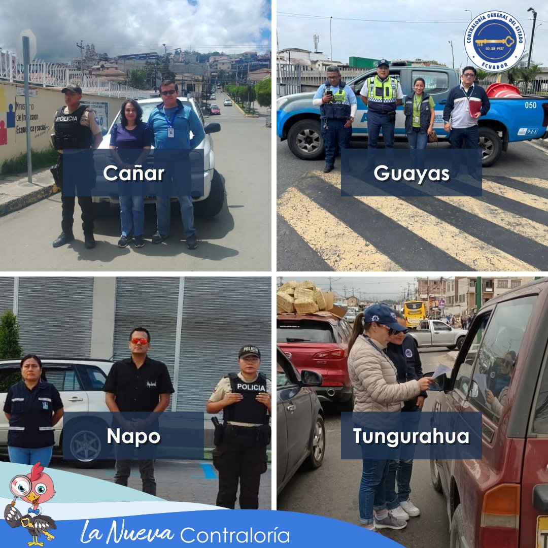 ContraloriaECU's tweet photo. 👮‍♀️ #Operativos | La #CGE realiza controles vehiculares en todo el país durante el feriado del Primero de Mayo.

🟢 Uso adecuado:
Los vehículos del Estado deben utilizarse exclusivamente para funciones institucionales. https://t.co/H2O2yJLg2A