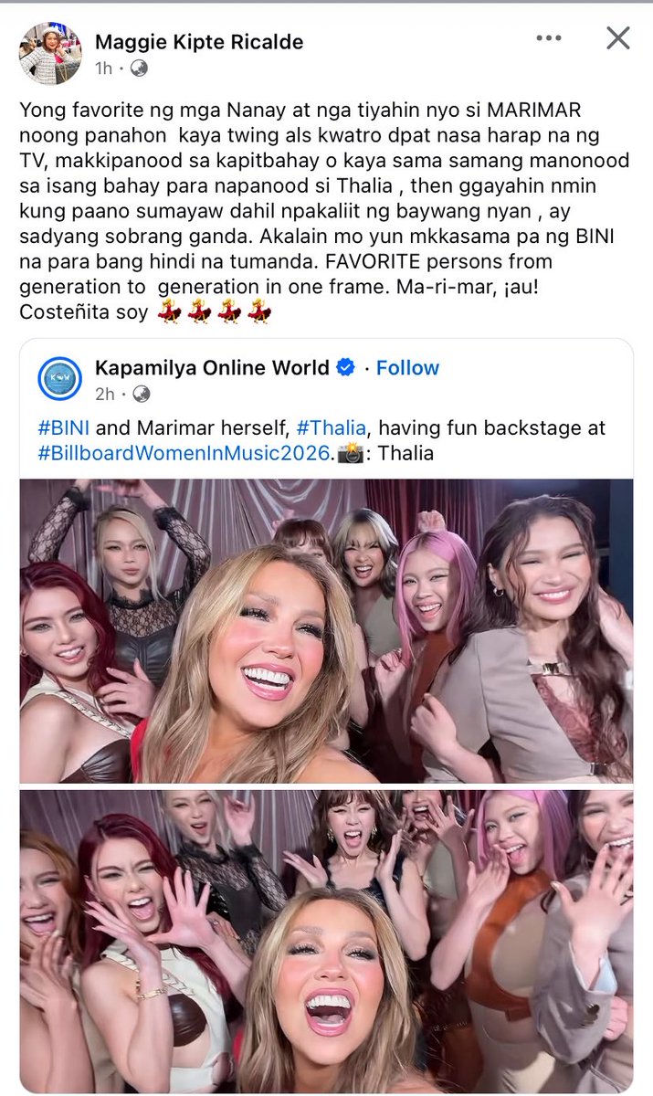 jhosooyah's tweet photo. SILA TITA TALAGA ANG PINAKA NATUWA AT KINILIG 🥰 

BINI GLOBAL FORCE FILIPINAS 

#BINIForBBWomenInMusic
#BINIGlobalForceHonoree https://t.co/CBS7whAeE6