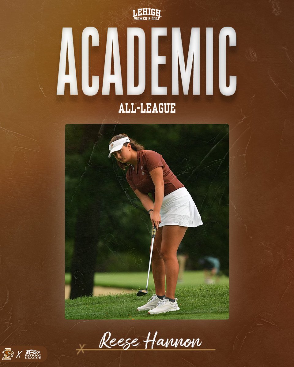 LehighWGolf's tweet photo. Sophomore Reese Hannon represents the Mountain Hawks on the Academic All-Patriot League team!

https://t.co/28XJojQ5X9 https://t.co/VDDwLl0ib6