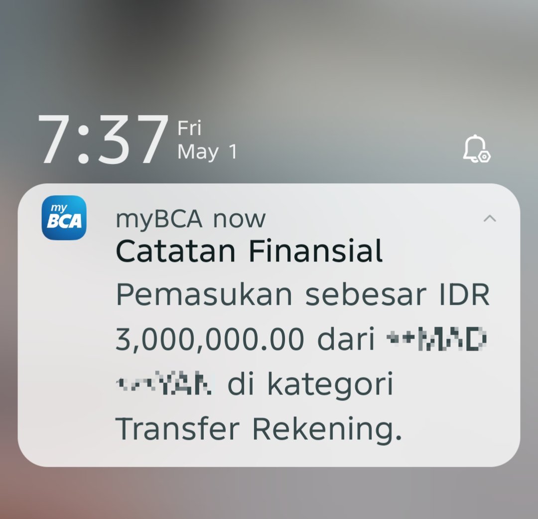 Pagiii meiii..mau kemana hari ini? 
Seneng bgt long wiken di awal bulan...💃
Plus pagi2 dpt transferan fee dr klien... Alhamdulillah.. 😍