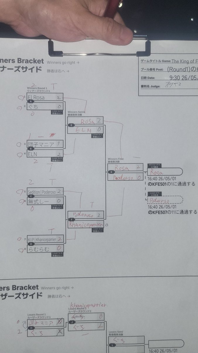 elrosa_'s tweet image. Out of pools in winners side at #evojapan2026 in #kofxv!!!