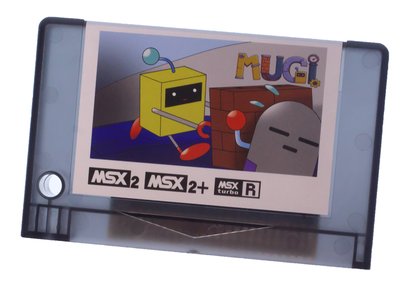 BEEP_SHOP's tweet photo. [ 最新商品情報！]

 MSX用ゲームカートリッジ
《 MUGI 》BEEP通販サイトにて販売開始！
 https://t.co/mwPtrFwRMy

 兵器工場で生まれたMUGIくんを操作して
 5ステージの謎を解き、次の部屋へ脱出だ！ 🤖 https://t.co/jszRZ5Srmw