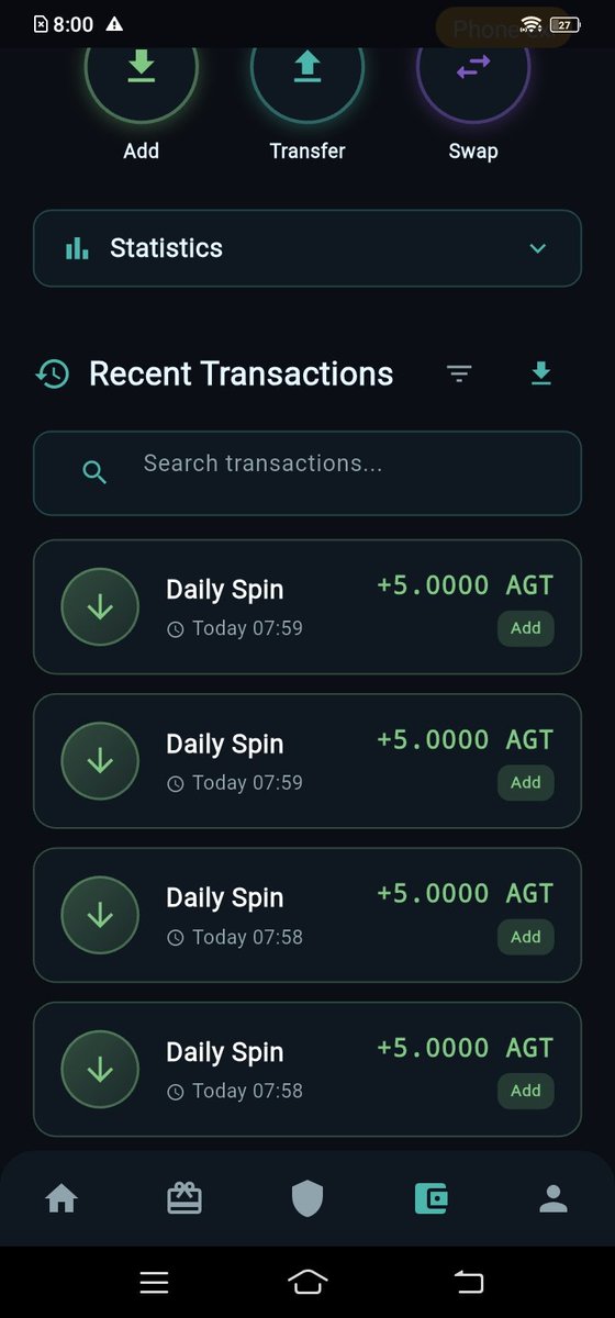 AnamulTach420's tweet photo. @agt_ai Why are only 5 AGT given in the daily spin? https://t.co/Vryaqmvk55