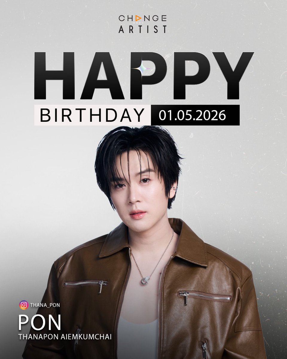 Happy BIRTHDAY TO PON

#ChangeArtist