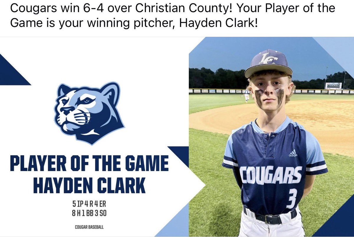 LC COUGAR BASEBALL tweet media