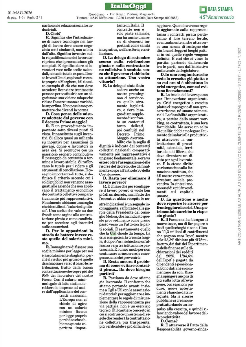 CISL Nazionale tweet media