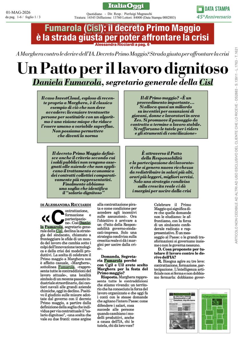 CISL Nazionale tweet media