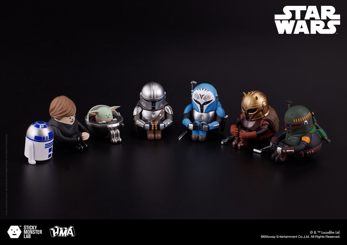 blitzway_jp's tweet photo. 【SML MINI-FIGURE BLIND BOX STAR WARS SERIES 02】
スティッキーモンスターラボならではの解釈で表現された可愛くてかっこいキャラクターたちの第2弾を発表します🎊
ラインナップは『マンダロリアン』のキャラクターたち❗️

只今より6月お届けの予約受付も開始します❗️🏃‍♂️💨

公式オンラインストアより詳細をご確認ください🔽
https://t.co/Ie9cBtuDhy

#STARWARS #Mandalorian
