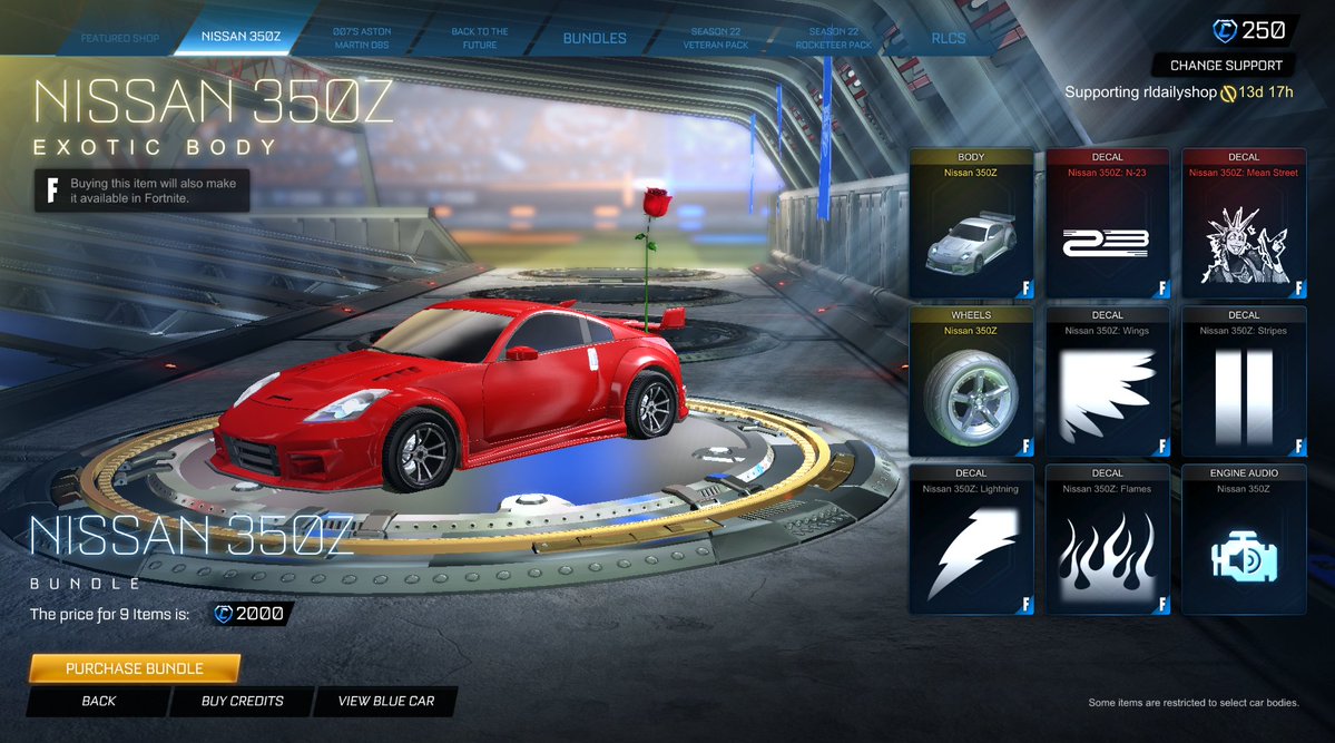 Rocket League Shop tweet media