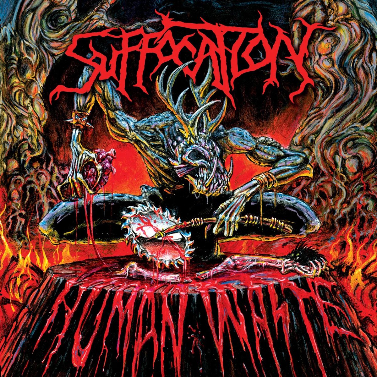 QtheMetal's tweet image. #Anniversary #OnThisDay 

Suffocation’s Human Waste celebrates its 35th anniversary today! Long Island brutal death metal pioneers with crushing slams, technical precision, and unrelenting suffocating extremity. A true underground classic! 🩸☠️

#Suffocation #BrutalDeathMetal