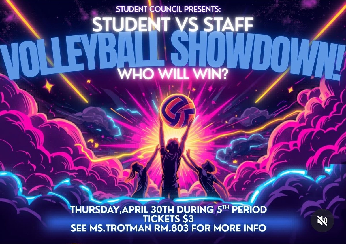 _MsHubs_'s tweet photo. We (the staff) all had a great time competing in the Student vs. Staff Volleyball Showdown hosted by StuCo! 

Who won doesn't matter 🤣 https://t.co/ZuDKQPB191