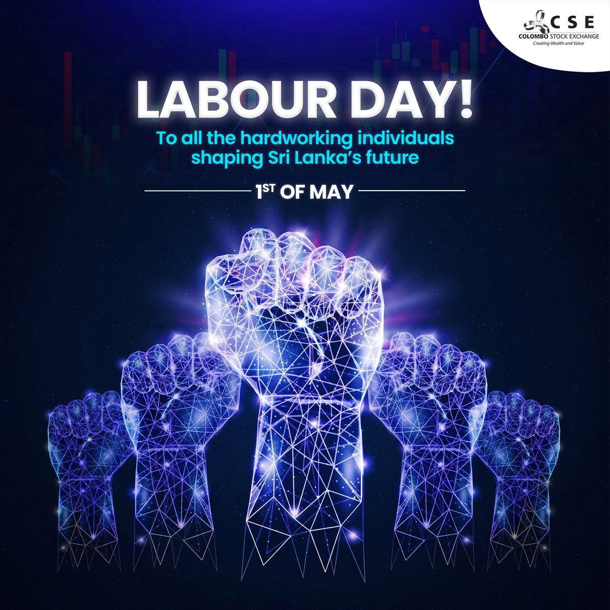 CSE_Media's tweet image. To all those shaping Sri Lanka’s future through hard work and dedication -your efforts inspire progress every day.

At the CSE, we proudly recognise and celebrate your unwavering spirit.

#LabourDay2026 #CSE #ColomboStockExchange #SriLankaWorkers