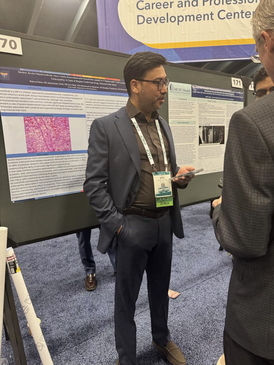 md_syedfatmi's tweet image. Earlier this month, attended the @ACPIMPhysicians conference in San Francisco and served as a judge for poster competition.
Great to see such strong research and fresh ideas. #ACPConference #InternalMedicine