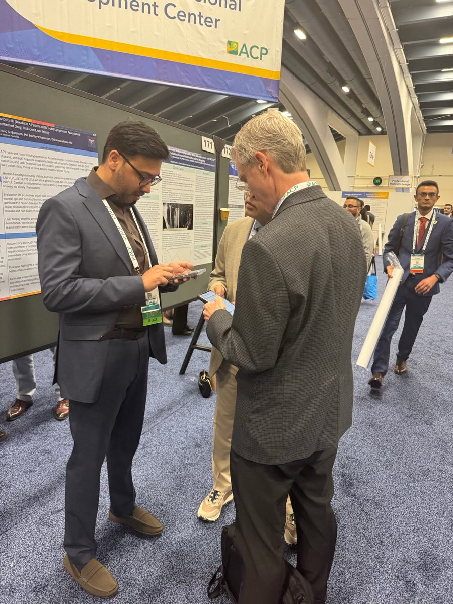 md_syedfatmi's tweet image. Earlier this month, attended the @ACPIMPhysicians conference in San Francisco and served as a judge for poster competition.
Great to see such strong research and fresh ideas. #ACPConference #InternalMedicine