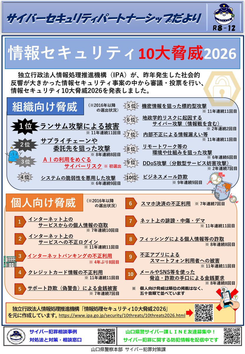 山口県警察 tweet media