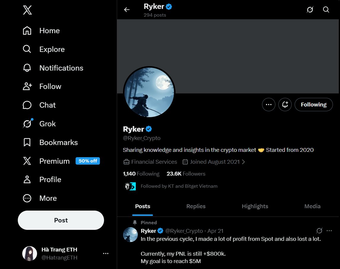 Hà Trang ETH tweet media
