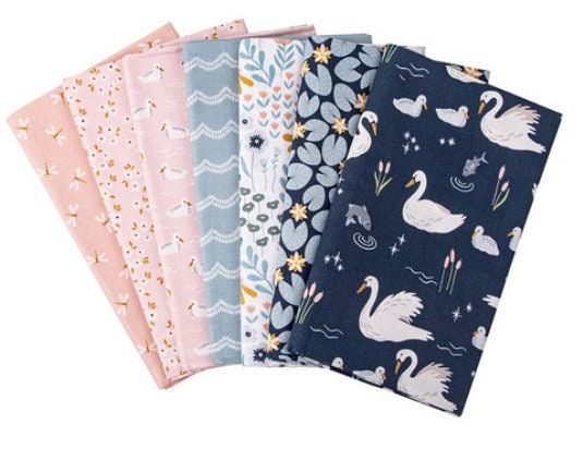 angelhw1956's tweet image. Little Swan 1-Yard Bundle Navy - A Total of 7 Yards  by Sandra Nygård-Parthoens tuppu.net/f176f17a #TeaTimeQuiltsnMore #Etsy #Quilting