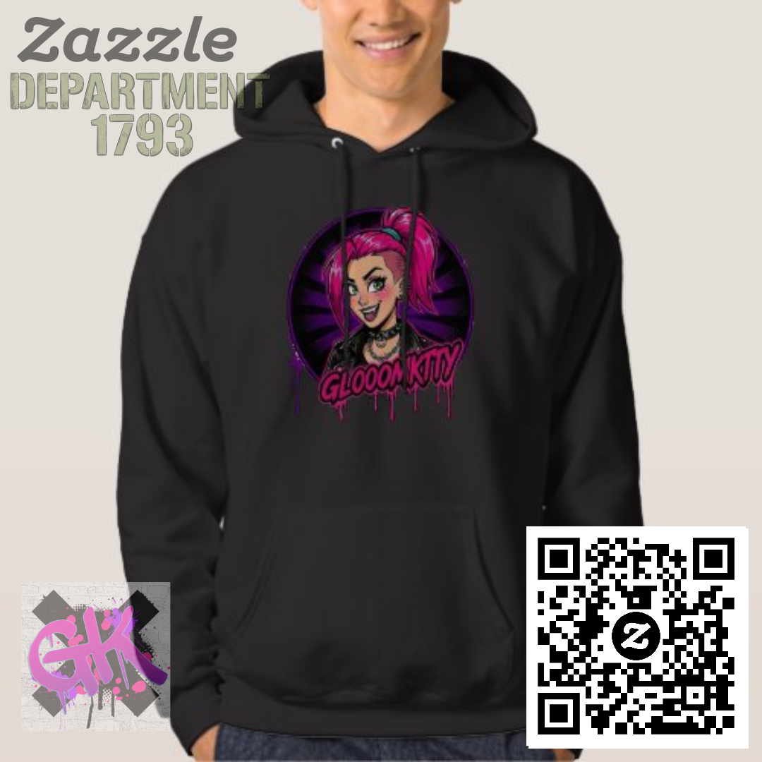 The_Gloomkitty's tweet image. GLOOMKITTY // COLD WEATHER ISSUE 🖤

Pullover hoodie now live — chaotic, cozy, and fully certified 😈🔥
Grab yours 👇
zazzle.com/gloomkitty_pul…
#Hoodie #AltFashion #Streetwear #Zazzle #Gloomkitty #CreatorMerch