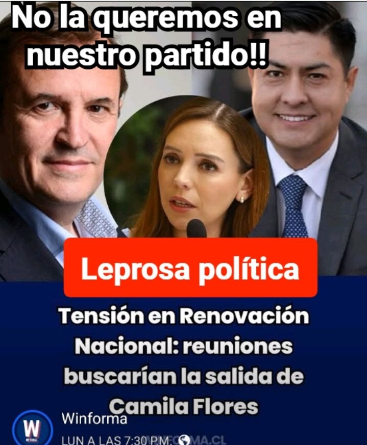 Incorru47125032's tweet photo. Se me acaba de ocurrir un nuevo concepto:
"La Lepra política".
Se reconoce pq los infectados son repudiados hasta por sus más cercanos.😱
Se contrae por la ambición descontrolada y la prepotencia desmesurada. 
Quién la padece pasa escondido del mundo.
Ej: La Camila Flores. https://t.co/roBvvBAxcj
