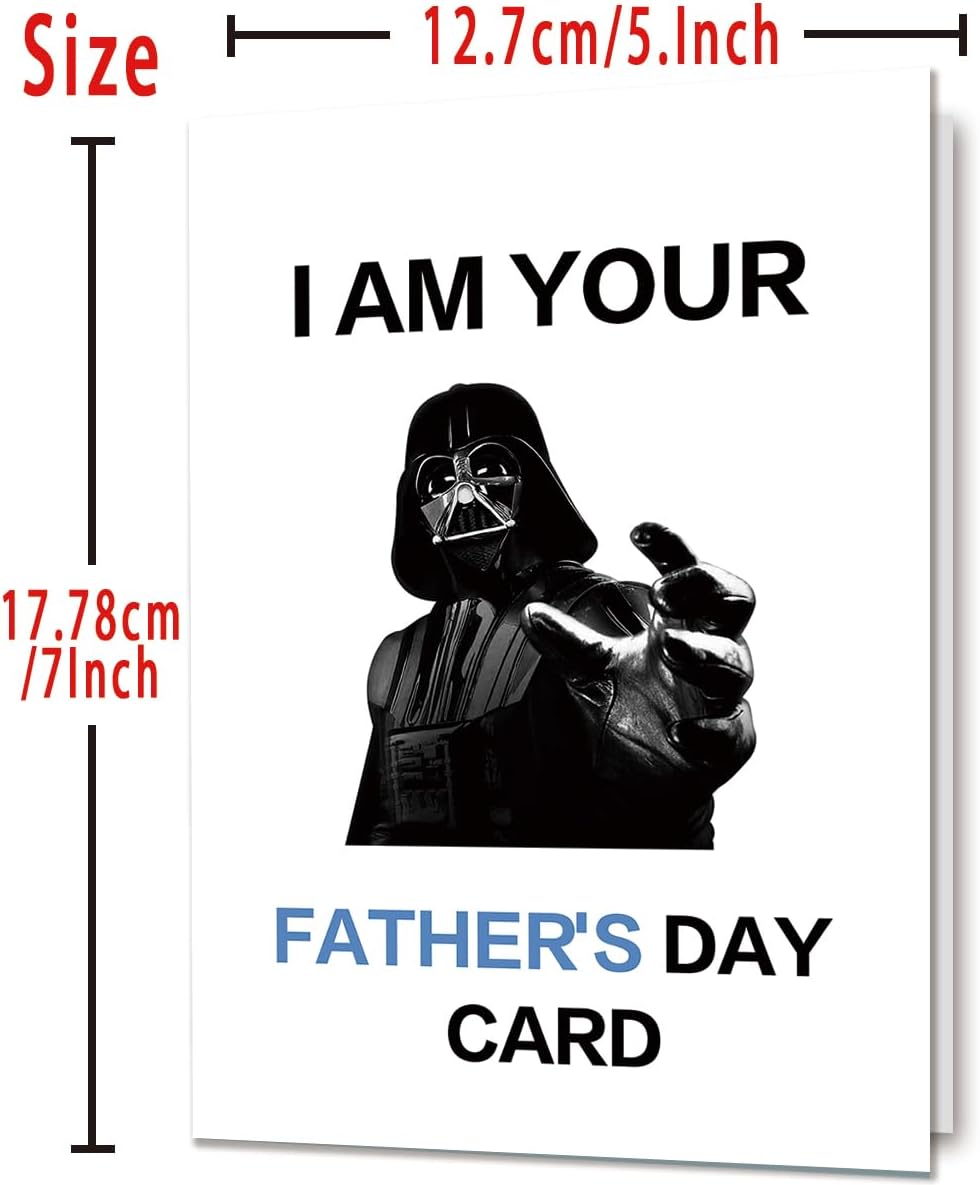 JustmeAmandaG's tweet image. Star Wars Father's Day Card, Funny Father's Day Darth Vader Gifts for Husband Dad Daddy Son, I Am Your Father's Day Card amzn.to/4cVkFjg @amazon #Amazon #ad #StarWars @starwars