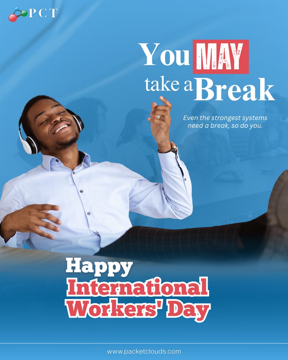Packetclouds's tweet photo. You’ve been showing up, putting in the work, and making things happen day in, day out. 

Today is your reminder that it’s okay to pause. Not because the work isn’t important but because you’re too. 

Take a break. Breathe a little. You’ve earned it.
#happyinternationalworkersday https://t.co/rypPHpqv8x