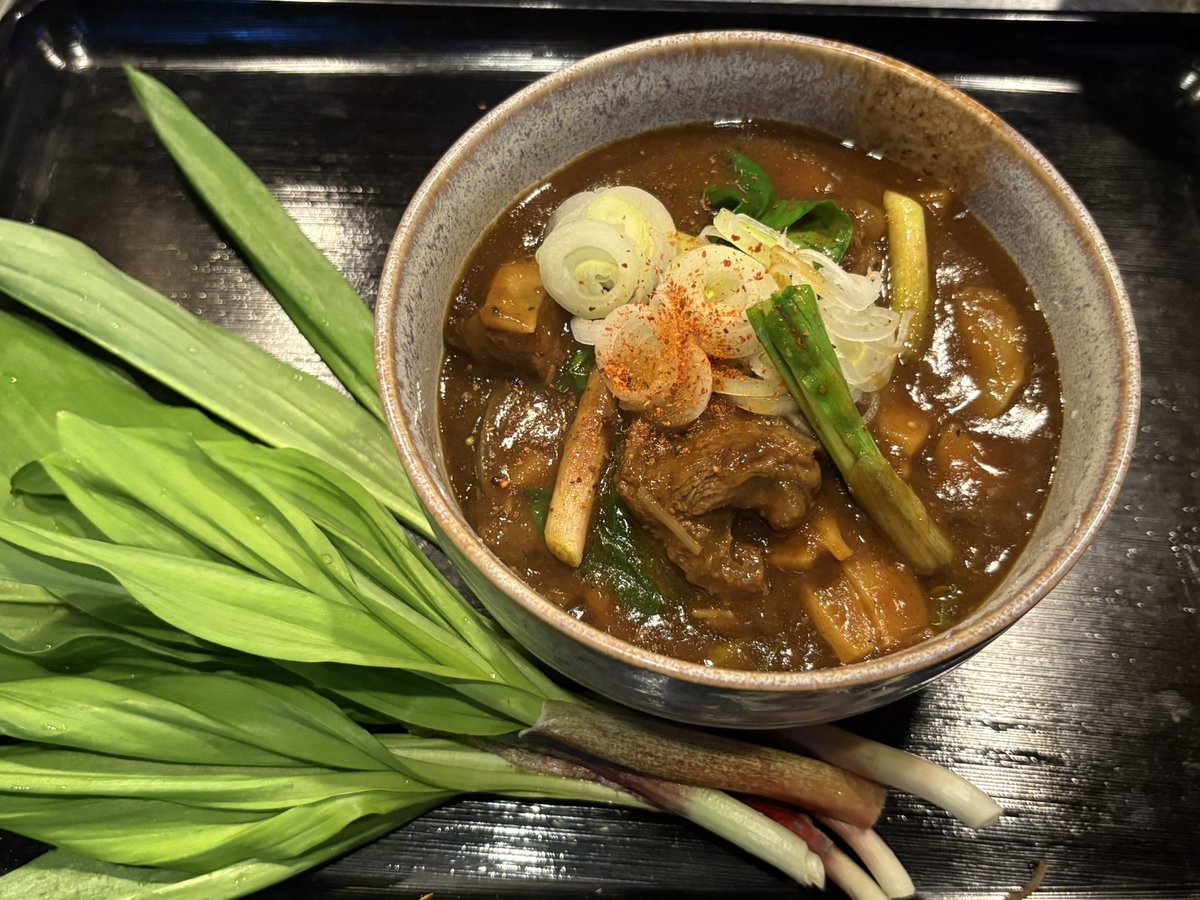 イシガキ産業　石臼　健康　そば　蕎麦　打ち　抹茶　コーヒー　大豆　カレー　ふりかけ ✨G.W特別メニュー✨ 【蝦夷鹿とプクサのカレーそば】 音威子府の山間
