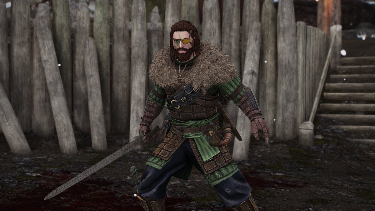 MrSnakestone's tweet photo. Snakestone Follower v10 is now live.

https://t.co/0H9leylijD

>new armor
>new sword
>new hair and beard textures
>new removeable eyepatch
>voice changed to MaleBrute

You can find him at the Bee and Barb. https://t.co/0Ps4SNJvNo