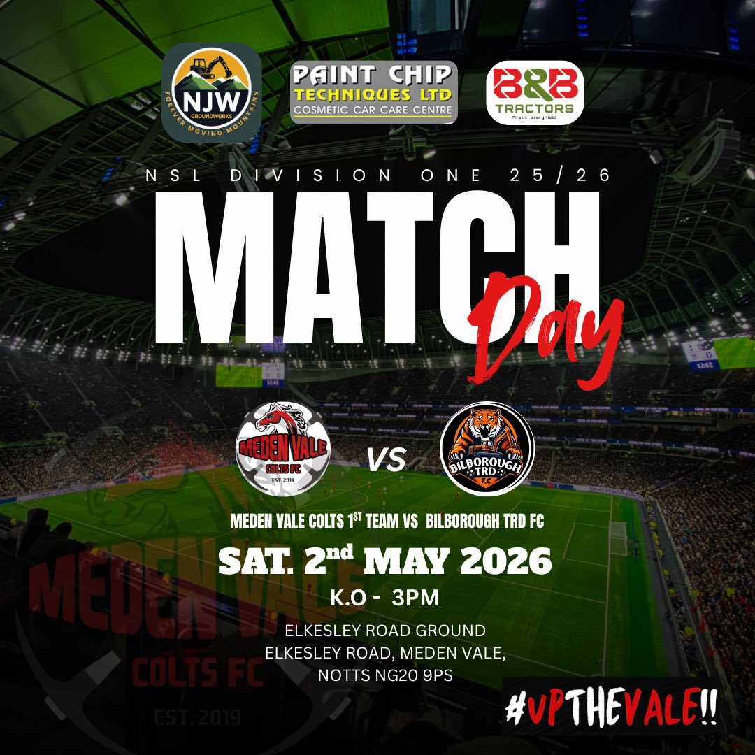 medenvalecolts's tweet photo. Last game of the season for the first team, and what a game it will be! … 
We welcome @btfcboss to the Fortress ❤️🖤

ALL SUPPORT APPRECIATED
FREE ADMISSION
REFRESHMENTS
UP THE VALE! ❤️🖤❤️🖤 https://t.co/V2lPytbdej