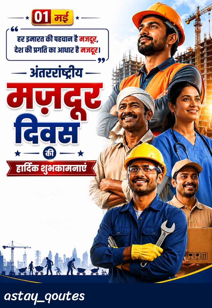 adityaastay11's tweet image. श्रम मंत्री रहने के दौरान मजदूरों के लिए महंगाई भत्ता, स्वास्थ्य बीमा, काम के घंटे 12 से हटाकर 08 घंटे करना, महिलाओं के लिए मातृत्व अवकाश, ट्रेड यूनियन को बाध्यकारी मान्यता... आदि सब परम पूज्य बाबा साहेब की देन है।

मजदूर दिवस पर परम पूज्य बाबा साहेब को नमन। 🙏🙏

#Labour day