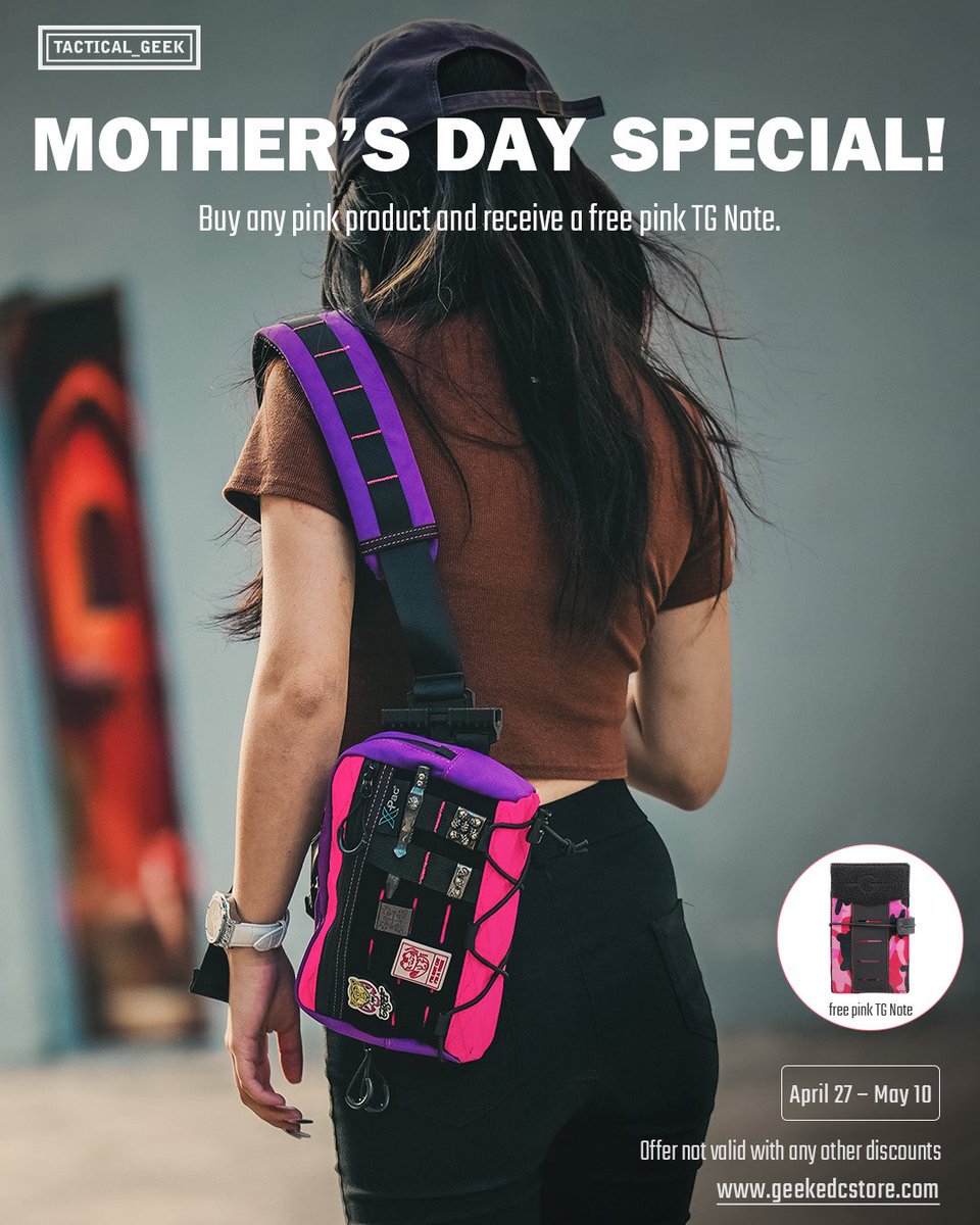 tacticalgeekedc's tweet image. For the ones who do it all 🌼
Moms are superheroes. This season, we honor their strength, multitasking, and organization.

What’s your must-have EDC item? 💪

#tacticalgeek #edcforher #gearup #tacticalgear #momsrock