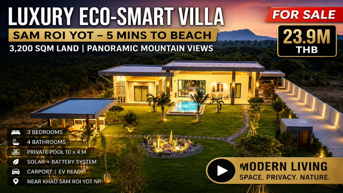 PranProperty's tweet photo. If you are in Phuket and want to escape, or in Hua Hin and want to escape the people escaping from Phuket - this property might be for you! 

https://t.co/uyoFnOV00o

#samroiyot #pranburi #property #realestate #huahin #phuket https://t.co/4G9bywq7QZ