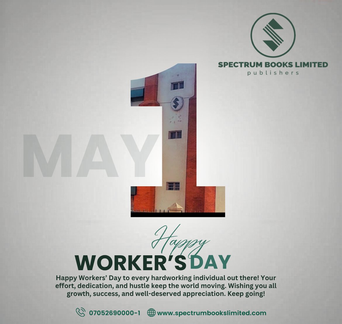 SpectrumBooks_'s tweet photo. Built by hard work. Driven by resilience.
Today we celebrate the people who keep the world moving.
Happy Workers’ Day 💪

#WorkersDay #MayDay https://t.co/RhfQINtMUX