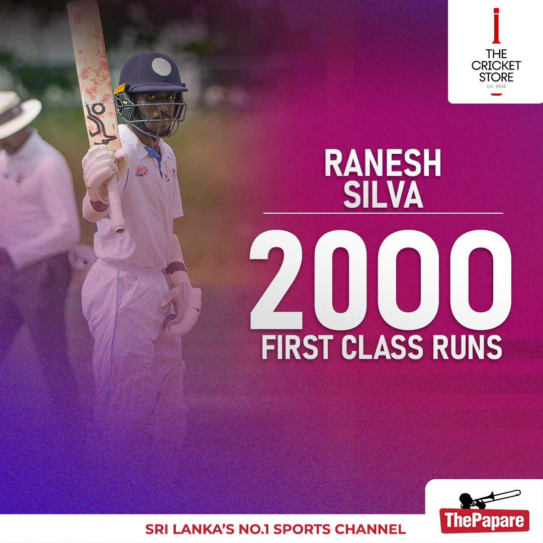 ThePapareSports's tweet image. A memorable achievement for Ranesh Silva as he reaches 2000 first-class runs!

Coverage powered by The Cricket Store

#ClubCricket #FirstClassCricket