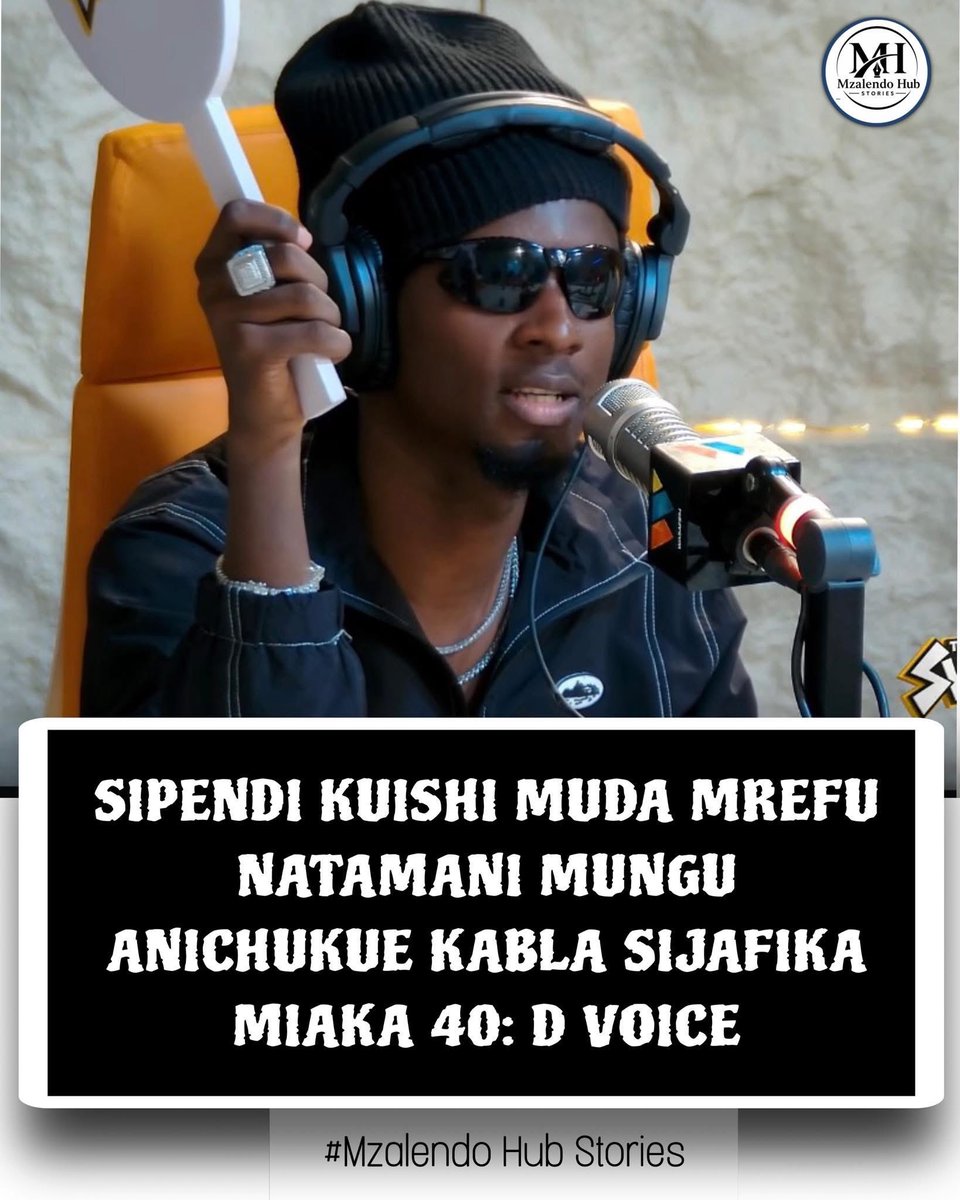 "Mimi moja kati ya ndoto yangu kubwa ninkuishi muda mfupi yaani huwa namuomba mwenyezi Mungu nisizidi miaka 35 hadi 40"

🗣️Msanii D voice