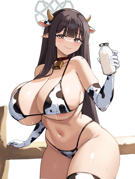 #ブルアカ ミスズ (牛娘)