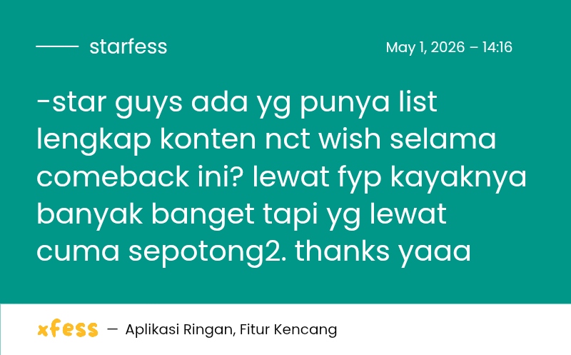 Starfess || CEK PINNED UNTUK KIRIM MENFESS tweet media