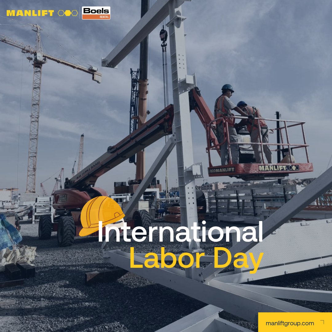 manliftgroup's tweet image. On this #InternationalLabourDay, we celebrate the dedication and hard work of those who keep industries moving. At #Manlift, your safety and well-being remain our top priority, especially for those working at height.

Thank you for everything you do.
 #SafetyFirst #WorkAtHeight