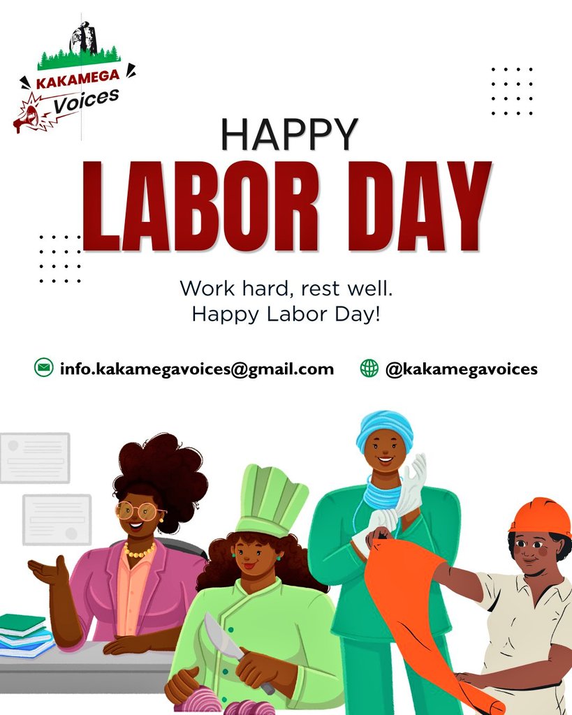 KakamegaVoices's tweet photo. Today, on Labour Day we celebrate the dedication, resilience and impact of every worker shaping industries, communities and futures.
Your efforts matter today and every day.
@LabourSPKE @COTU_K https://t.co/I032zAOy1w